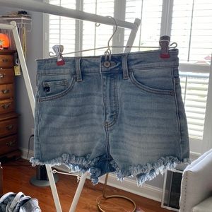Small Light Wash KanCan Shorts